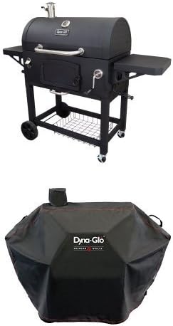 Dyna-Glo DGN576DNC-D Premium Charcoal Grill and Premium charcoal Grill cover,Large