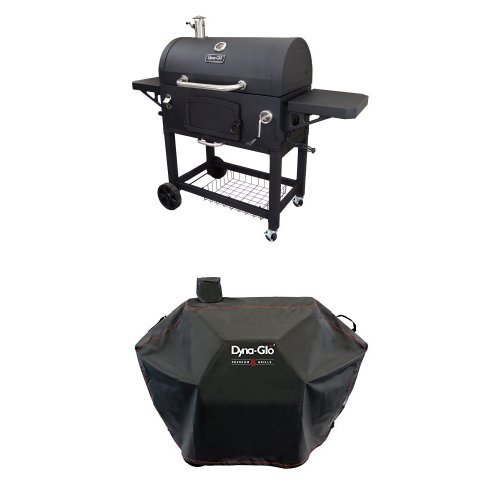 Dyna-Glo DGN576DNC-D Premium Charcoal Grill and Premium charcoal Grill cover,Large