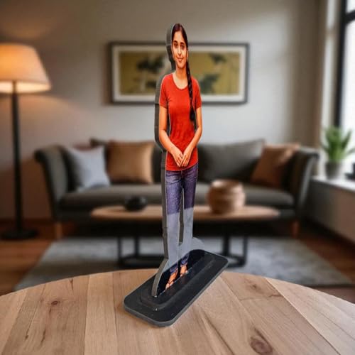 Image of Personalized Wooden Cutout Photo Stand- Customized Picture Display - Unique Gift for Special Occasions (Single)