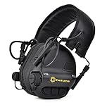 OPSMEN Sport Amplificazione del Suono Gunshot Cancellazione Del Rumore Protezione Dell'udito Paraorecchie Elettronico Auricolare Nero M31