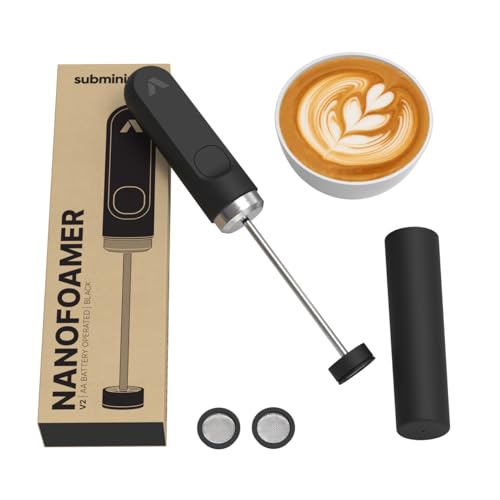 Subminimal NanoFoamer V2 Hand Milchschäumer | Mikrogeschäumte Milch für Premium Barista-Style...