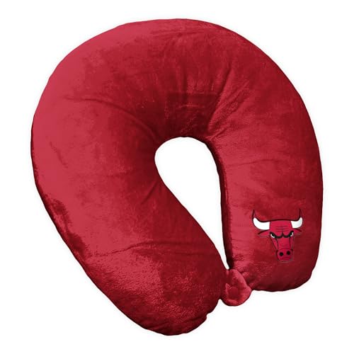 Northwest NBA Chicago Bulls Neck Pillow, 12" x 13", Red