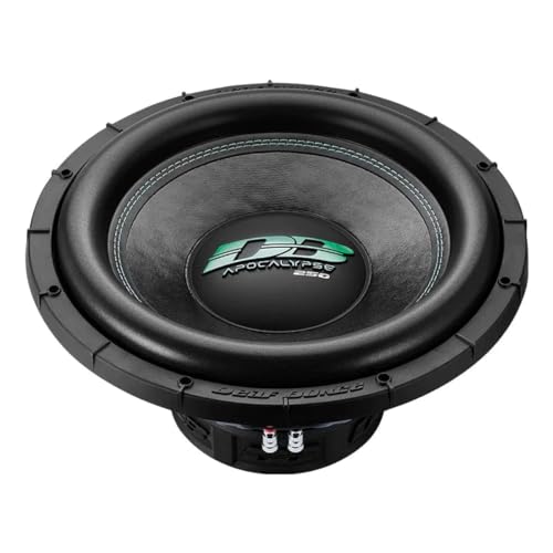 Deaf Bonce DB-SA255-D2 - Subwoofer con cable de 2 ohmios de 15 pulgadas, 2 ohmios, 2000 vatios, color negro, unidad individual