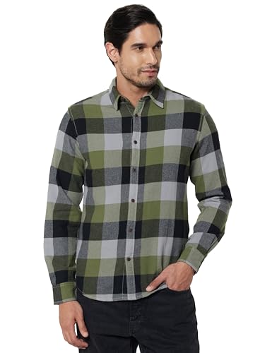 Image of Pepe Jeans Men's Regular Fit Full Sleeve Checkered Cotton Casual Shirt | Check Shirt for Man | Smart & Stylish | Multiple Styles | Mens Casual Shirts