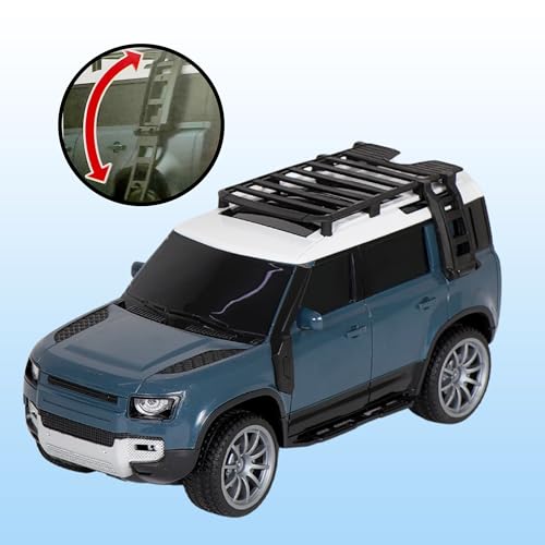 Image of PN AVAN Remote Control Rechargeable Land Rover Toy Car, Defender Toy Car, Scale 1:16 Left and Right, Backward and Forward, Front Headlights Blue Colour, for Kid