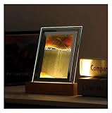 ❤REGALO SQUISITO ED ELEGANTE: Questa immagine artistica con sabbia cinetica è un regalo elegante, posizionata in casa può infondere tranquillità, adatta come regalo per parenti, colleghi e amici. Ideale per Natale, Capodanno, compleanni, ecc.