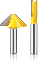 Eawfgtuw Fresa de carburo entero de larga duración de 8 mm para carpintería, grabado, recortadoras, acabado limpio, preciso, resistente al calor, resistente al óxido, amarillo (C)