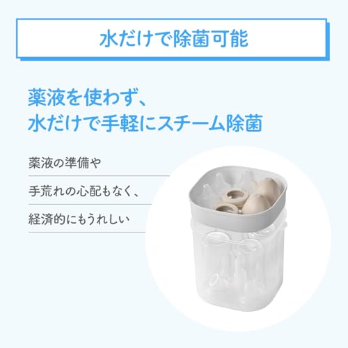 ベビースマイル 哺乳びんスチーム除菌・乾燥器 イージークリーン E-802サムネイル4