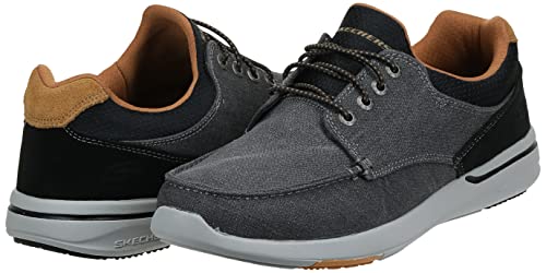 Skechers Men's Relaxed Fit-Elent-Mosen Boat Shoe, Black, 10.5 M US Skechers Men's Relaxed Fit-Elent-Mosen Boat Shoe, Black, 10.5 M US
