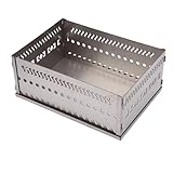 Xiuganpo Saunasteinhalter, Großer Saunasteinkorb aus Edelstahl mit Platz für 50 Kg, mit Faltbarem Design, für Holzöfen und Holzkohlefeuerstellen Im Innen- und Außenbereich (SL 300)