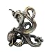 Pacific Giftware Rustic Silver Octopus Wine Holder 7.5 Inch Tall Tabletop Bar Counter Decorative Sculpture