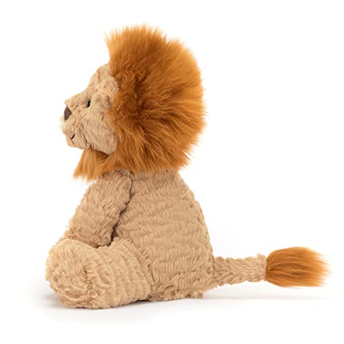 jellycat fuddlewuddle lion stuffed animal medium 9 inches - big cat plush toy - classic children39s gift