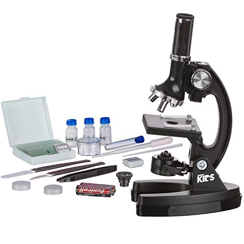 image for AmScope-KIDS M30-ABS-KT1 Beginner Microscope Kit, LED and Mirror Illum
