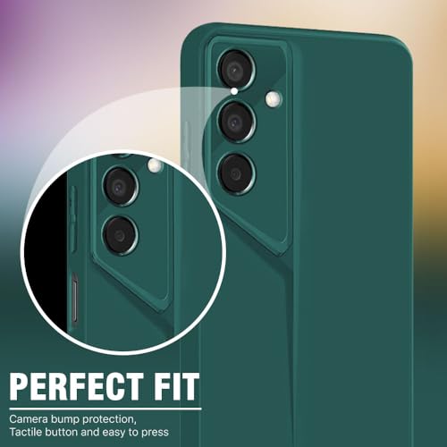Image of WOW IMAGINE Back Cover for Samsung Galaxy M15 5G Prime Edition | M15 5G | F15 5G | Blade Series Thin Case with Lightweight Design | Camera Protection | Soft Matte Silicone Flexible Mobile Case - Green