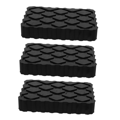 FUTUREORYY 3 Piezas Almohadillas de Goma para Gato Coche Antideslizantes y Amortiguadoras Bloques Estabilizadores para Remolques y Vehículos Recreativos Protección y Seguridad Mantenimiento