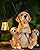 LINZHEN Solar Golden Retriever Garden Statue Outdoor Dog Figurine with Lights Decor for Porch Yard Decorations Homes Sculptures Statues