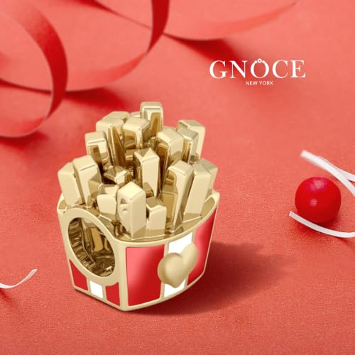 Image of GNOCE Food Themed Charm Beads Fit Charm Bracelet Necklace for Women