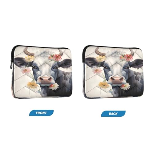 Funda para Portátil Floral Cows 13-14 Pulgadas Resistente Agua miniatura 2