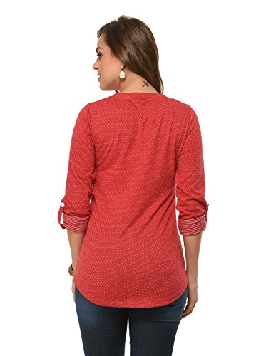 Image of Frenchtrendz Women'sCotton Poly Top(XS-4XL)