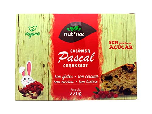 Colomba Vegana Zero Glúten sem Adição de Açúcar com Frutas
