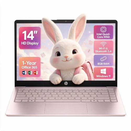 Image of HP 14-inch Laptop Ultra Light - 1-Y Office 365, Long Battery Life, Wi-Fi 6