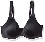 Hanes Women's Fit Perfection Underwire Bra, Black, 40C