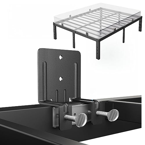 RLDVAY Mattress-Holder-in-Place?6 Pcs Mattress-Slide-Stopper, Non-Slip-Mattresss-Gaskets for Metal Bed Frame, Matress-Retainer-Bar, Non-Slip Mattress Gripper, Easy to Install, Black