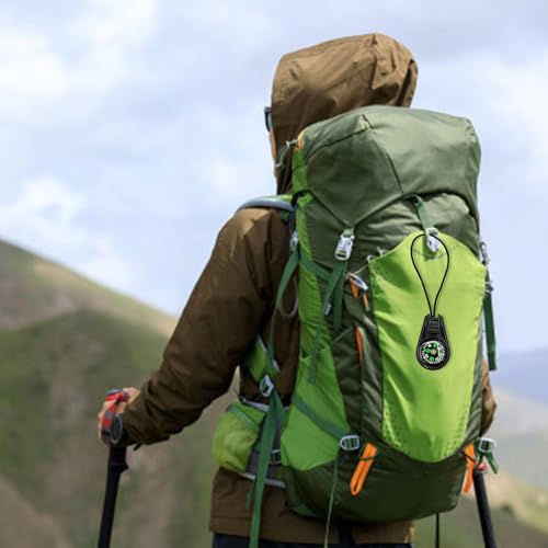 Brújula portátil con cordón para camping y senderismo miniatura 5