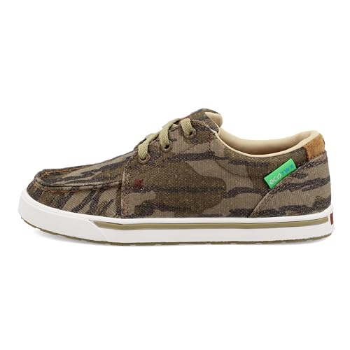 Image of Twisted X Kid's Kicks Low Top Casual Sneakers, Mossy Oak Bottomland Camo,12.5 M