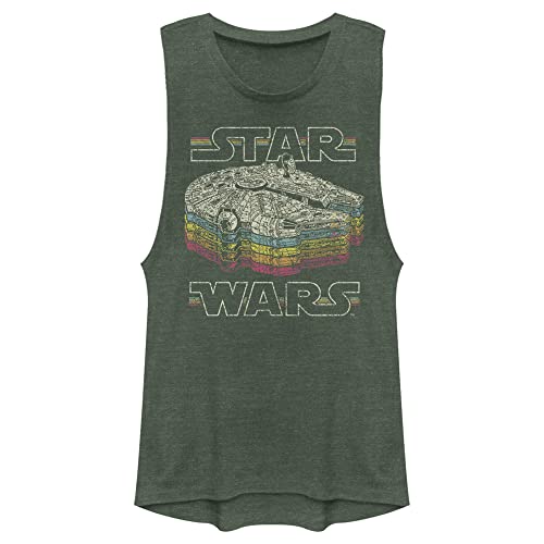 Star Wars Women's A New Hope Millennium Falcon Retro Rainbow