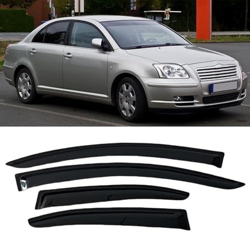 4 Pcs Car Wind Deflectors for Toyota Avensis T250 Sedan 2003-2008,Sun Rain Guard Window Wind Deflector Visor, Car Accessories