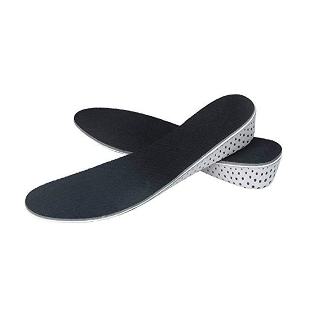 Juego de 10 plantillas unisex para aumentar la altura de los zapatos, 4 cm, color negro