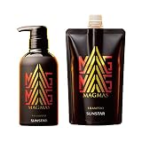【まとめ買い】サンスター MAGMAS（マグマス）亜鉛導入シャンプー ポンプ本体＋詰替えセット ボリュームアップ スカルプ 頭皮ケア メンズ 男性用