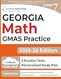Georgia Milestones Assessment System Test Prep: 7th Grade Math Practice Workbook and Full-length Online Assessments: GMAS Study Guide (GMAS by Lumos Learning)