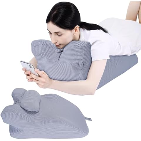Ejoyous Face Down Pillow for Sleeping, Bed Wedge Pillow for Reading, Memory Foam Prone Pillow for Stomach Sleeper Cover