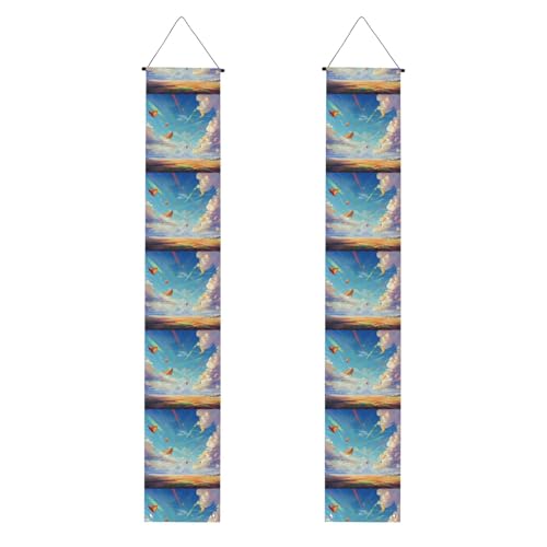 Cartel de graduación para porche con texto en inglés 'YYHWHJDE Kite in the Sky' (Cometa en el cielo)