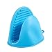 Gesh Guantes de silicona para horno con aislamiento térmico y guantes de cocina para microondas, antideslizante, agarre para ollas (azul)