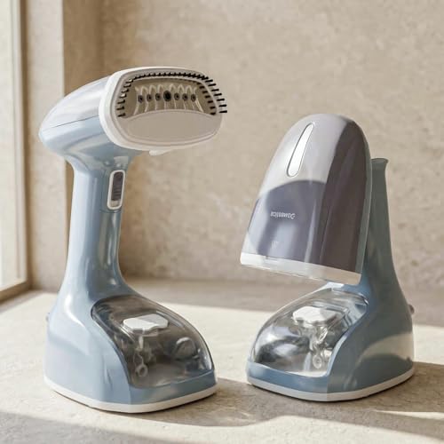 Image of Domestica Steamx Steam Iron Handheld for Clothes | 30 sec Fast Heat-Up, Steam Lock | Anti Leak, Foldable Design | 25 g /min High Steam | Vertical & Horizontal Steaming | 180 ml Tank | All Fabrics