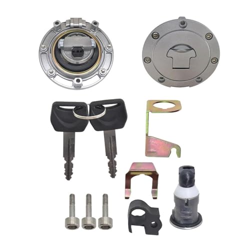 Kit cerradura con tapa tanque combustible y llave encendido resistente para Honda