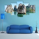 【Haute qualité】 Impression sur toile moderne non tissée HD, technologie à jet d'encre, images et photos imprimées sur une toile de haute qualité. Impressions d'images HD sur affiche avec des couleurs vives, la surface de l'image est résistante aux rayons UV. Les designs uniques d’art mural deviendront sans effort le point central de n’importe quelle pièce.