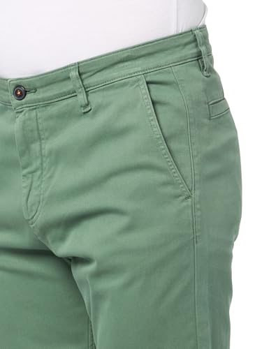 BOSS Techno Twill Tapered Chino Trousers,Spinach Green,40323