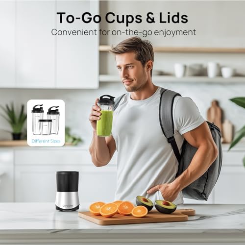 Consciot 11-Piece Blender for Kitchen and Personal Size, 900 Peak Watts - 5
