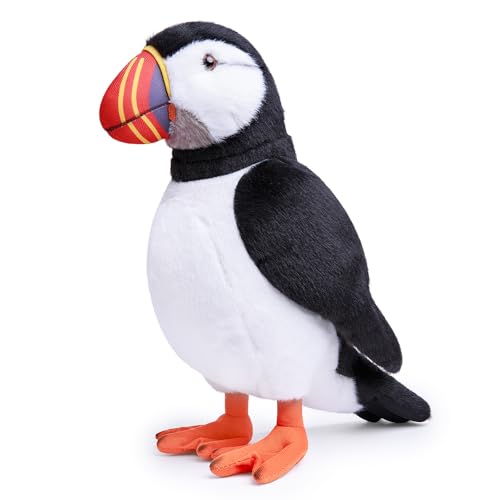 Peluche macareux réaliste 27cm oiseau pour rassurer les enfants la nuit