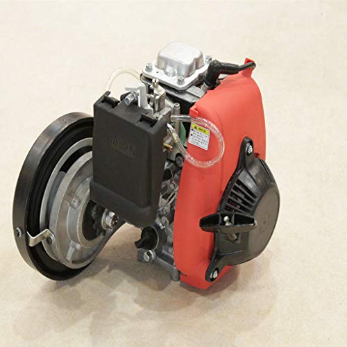 49cc Bike Bicycle Engine Kit, Motorized Bike 4 Stroke, Gas Petrol Motorized Bike Engine Scooter Parts for 26\" Bikes (Shipped from US) (Silver, 49cc) - Thumbnail 6