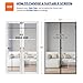 MAGZO Magnetic Screen Door Fit Door Size 72 x 96 Inch, Screen Size 74