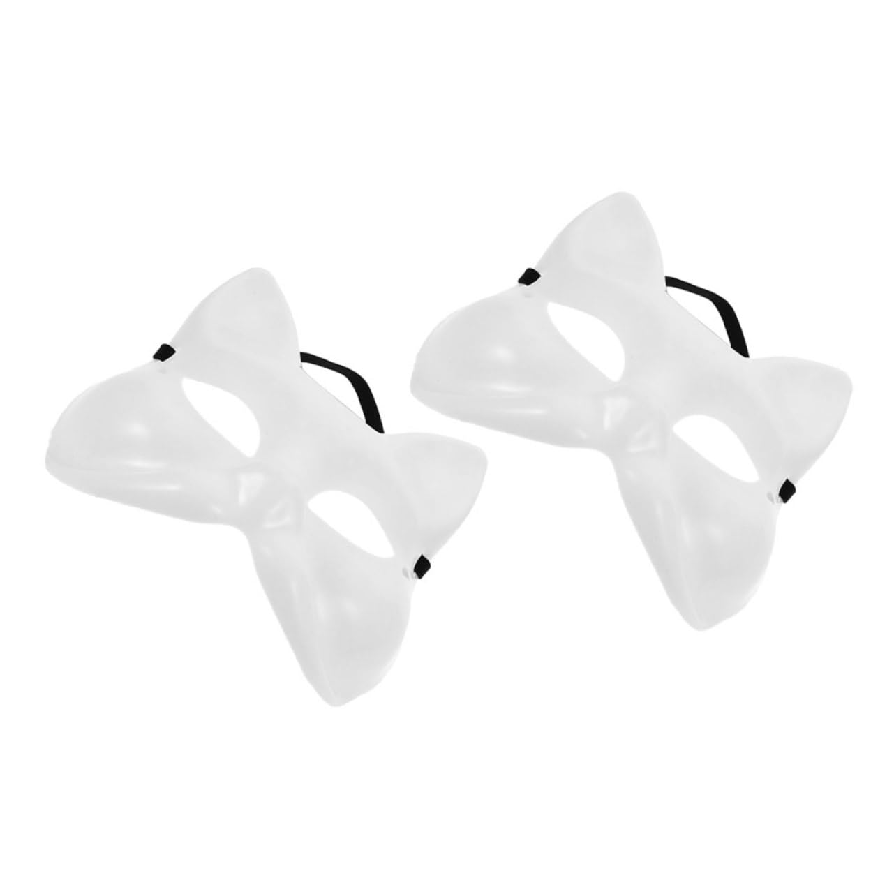 GALPADA Maschera Maschere Artigianali Bianche Mascherine Di Carta Fai Da Te Maschere Vuote Verniciabili Di Gatto Vuote Per Gatti Da Dipingere Plastica Bianca