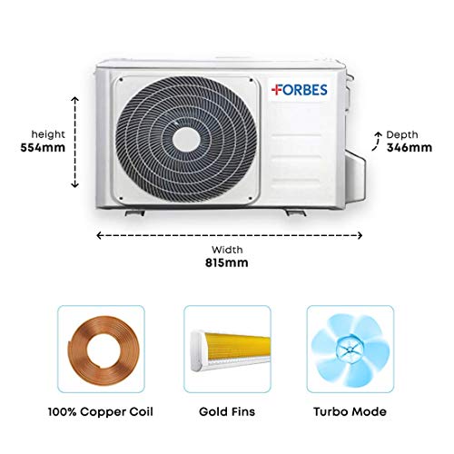Image of Eureka Forbes Health Conditioner 2 Ton,3 star inverter Split AC (White),eliminates 99% airborne germs