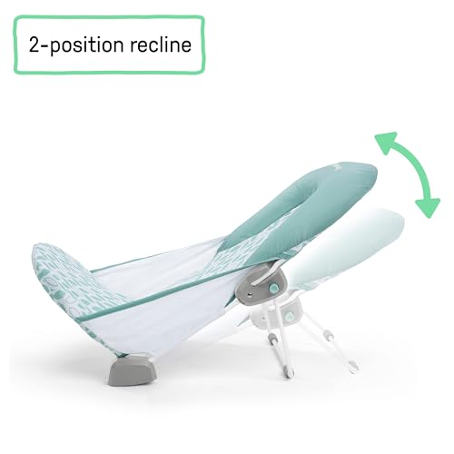 Image of Ingenuity Foldaway 2-Position Bather, 2-Position Bath Support for Sink or Bathtub, for Ages 0-6 Months, Up to 20 Pounds