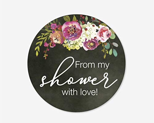 from My Shower with Love Stickers, Baby Shower and Bridal Shower Event Favor Labels (#379-031-T004)