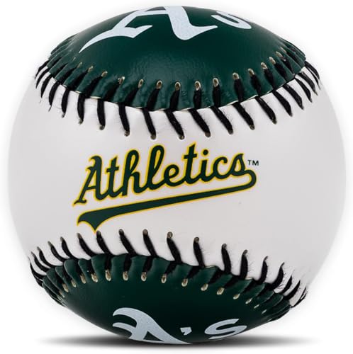Image of Franklin Sports Oakland Athletics MLB Team Baseball - MLB Team Logo Soft Baseballs - Toy Baseball for Kids - Great Decoration for Desks and Office (Pack of 12)